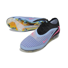 Chuteira Campo FG Nike Phantom 6 Elite Ligth Azul, Preto e Rosa