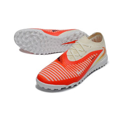 Chuteira Society TF Nike Phantom 6 Elite Laranja e Branco