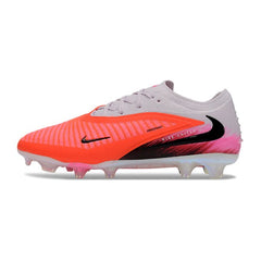 Chuteira Campo FG Nike Phantom 6 Elite Laranja, Branca e Rosa