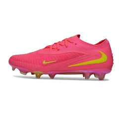 Chuteira Campo FG Nike Phantom 6 Elite Rosa e Verde
