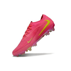 Chuteira Campo FG Nike Phantom 6 Elite Rosa e Verde