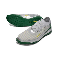 Chuteira Society TF Nike Phantom 6 Elite Prateado e Verde