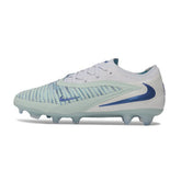 Chuteira Campo FG Nike Phantom 6 Elite Branco e Azul