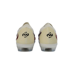 Chuteira Campo FG Nike Phantom 6 Elite Branca e Vermelha-Escura Infantil