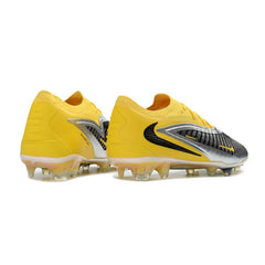 Chuteira Campo FG Nike Phantom 6 Elite Amarelo, Cinza e Prateado