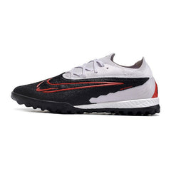 Chuteira Society TF Nike Phantom GX Elite Preta, Branca e Vermelha