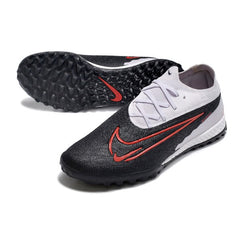 Chuteira Society TF Nike Phantom GX Elite Preta, Branca e Vermelha