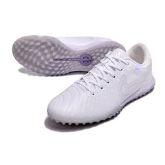 Chuteira Society TF Nike Tiempo 10 Legend Academy Branca