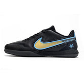 Chuteira Futsal IC Nike Tiempo Legend 9 Elite Preta Amarela and Azul