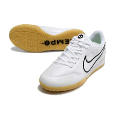 Chuteira Futsal IC Nike Tiempo Legend 9 Elite Branca e Preta