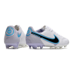 Chuteira Campo FG Nike Tiempo Legend 9 Elite Branca and Azul-Clara