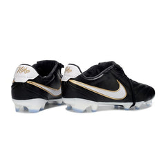 Chuteira Campo FG Nike Tiempo Ligera Elite Preta e Branca