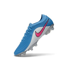 Chuteira Campo FG Nike Tiempo Maestro Elite Azul, Rosa e Branco