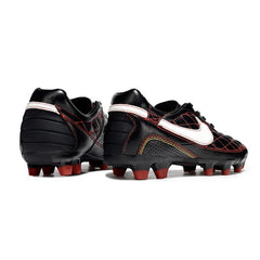 Chuteira Campo FG Nike Tiempo R10 Legend Elite Preta, Vermelha e Branca