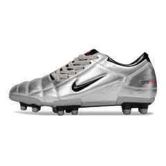 Chuteira Campo FG Nike Total 90 III Prateada e Preta