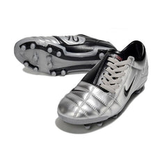 Chuteira Campo FG Nike Total 90 III Prateada e Preta