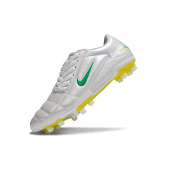 Chuteira Campo FG Nike Total 90 III Branca, Verde e Amarela