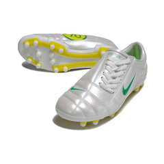Chuteira Campo FG Nike Total 90 III Branca, Amarela e Verde