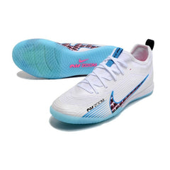 Chuteira Futsal IC Nike Vapor 15 Pro Zoom Pack Blast Azul e Branca