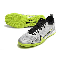 Chuteira Futsal IC Nike Vapor 15 Pro Zoom Cinza e Verde