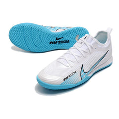 Chuteira Futsal IC Nike Vapor 15 Pro Zoom Branca e Azul