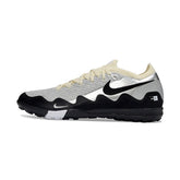 Chuteira Society TF Nike x Patta Zoom Mercurial Vapor Elite Branco, Preto e Prateado