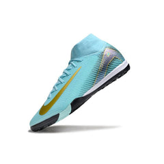 Chuteira Society TF Nike Zoom Mercurial Superfly 10 Elite Azul-Clara