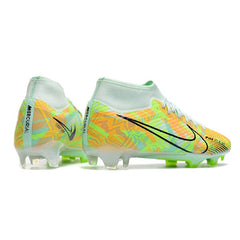 Chuteira Campo FG Nike Zoom Mercurial Superfly 9 Academy Pack Bonded Preta e Vermelha