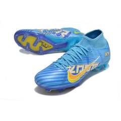 Chuteira Campo FG Nike Zoom Mercurial Superfly 9 Academy Pack Comic Preta e Vermelha
