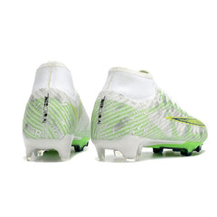 Chuteira Campo FG Nike Zoom Mercurial Superfly 9 Academy Prateada e Verde