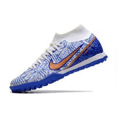 Chuteira Society TF Nike Zoom Mercurial Superfly 9 Academy Azul CR7