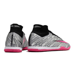 Chuteira Futsal IC Nike Zoom Mercurial Superfly 9 Elite Cinza e Rosa