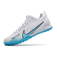 Chuteira Society TF Nike Zoom Mercurial Vapor 15 Pro Zoom Branca e Azul