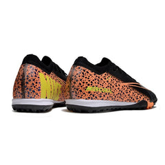Chuteira Society TF Nike Zoom Mercurial Vapor 16 Elite Preta e Laranja