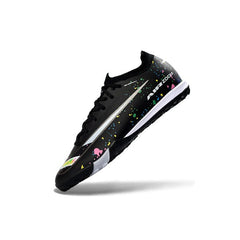 Chuteira Society TF Nike Zoom Mercurial Vapor 16 Elite Preta e Branca
