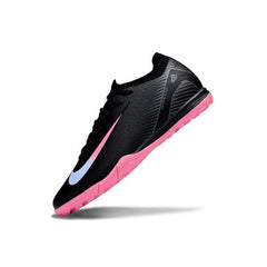 Chuteira Society TF Nike Zoom Mercurial Vapor 16 Elite Preta, Azul e Rosa