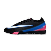 Chuteira Society TF Nike Zoom Mercurial Vapor 16 Elite Preta, Azul e Rosa