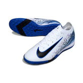 Chuteira Society TF Nike Zoom Mercurial Vapor 16 Elite Branca e Azul
