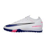 Chuteira Society TF Nike Zoom Mercurial Vapor 16 Elite Branca e Azul