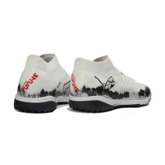 Chuteira Society TF Puma Future 8 Branca e Preta