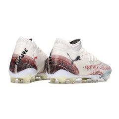 Chuteira Campo FG Puma Future 8 Branca e Vermelha