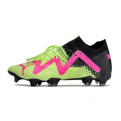 Chuteira Campo FG Puma Future Ultimate Verde e Rosa