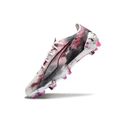 Chuteira Campo FG Puma Ultra 5 Carbon Branca e Rosa