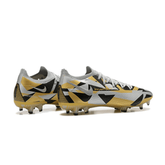 Chuteira Campo Nike Phantom GT 2 Elite FG Amarela,Cinza e Preta - VN Esportes
