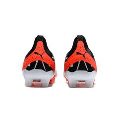 Chuteira Campo Puma Ultra Ultimate FG Preta,Branca e Laranja - VN Esportes