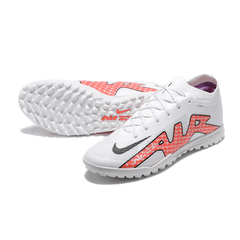 Chuteira Society Nike Zoom Mercurial Vapor 15 Elite TF Branca e Vermelha - VN Esportes