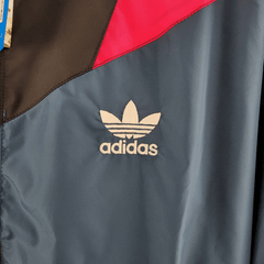 Corta Vento Adidas Preto e Azul - VN Esportes