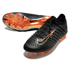 Chuteira Nike Phantom Ultra Venom Elite Preta e Laranja Holografico - VN Esportes