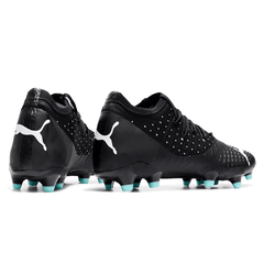 Chuteira Puma Future Z 1.3 FG Preta e Azul Claro - VN Esportes