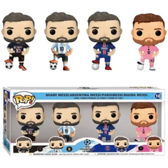 Caixa com 4 Boneco Funko Pop Messi